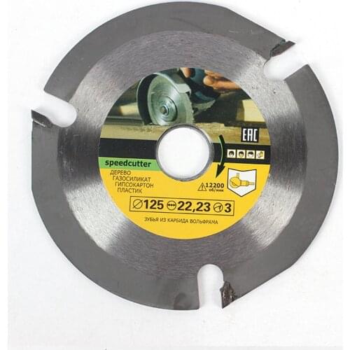 125mm 6T Wood Circular Saw Blade Speed Cutter Wood Carving Cutting Disc For Angle Grinder For Wood Cutting Sculpting Shaping