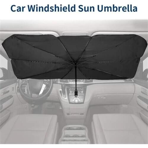 Foldable Car Sun Umbrella Block Heat UV Sun Shade Umbrella for Windshield Protection Block Heat UV Easy Use Outdoor Umbrella HOT