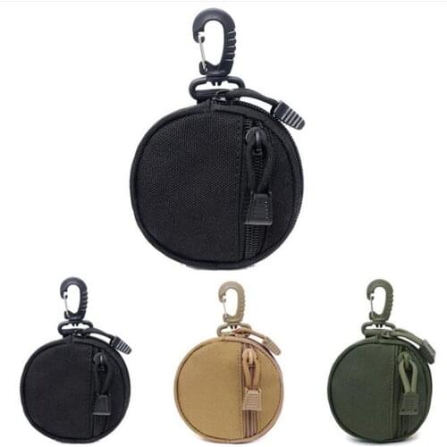 Tactical molle Wallet Pocket Pouch Coin Bag Utility Pocket Key Holder Pouch Mini Purse With Hook for Hunting Camping tool bag