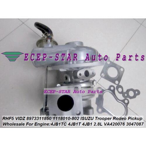 Free Ship RHF5 VIDZ VA420076 8973311850 4T-505 1118010-802 Turbo Turbocharger For ISUZU Trooper Pickup 4JB1TC 4JB1T 4JB1-TC 2.8L