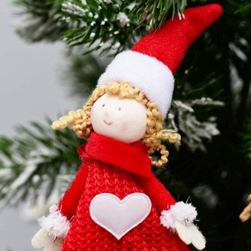 Christmas Tree Decorations Cute Heart Angel Doll Hanging Pendant Party Ornaments
