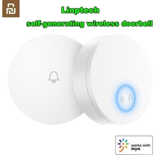 Youpin Linptech WIFI Self-power-generating Wireless Doorbell Work with APP Smart Control Memory Function AC 110-240V