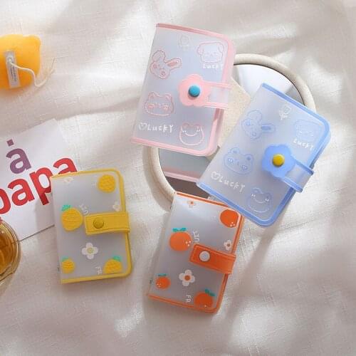 1pc 20 Bits Japanese girls cute Credit Card ID Card Wallet Cash Holder Organizer Case Pack Credit Card Holder Bank Card Package