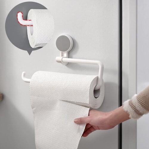 1 Pcs Kitchen Paper Towel Holder Rack Tissue Dispenser Stand Bath Accessory Anti-scratching For Bathroom Toilet