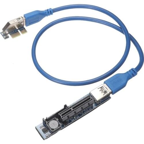 1pc High Quality PCI-E X1 to X4 Extension Cable PCI Express PCI-E Riser Adapter Durable Expansions Cord For Computer Accessories