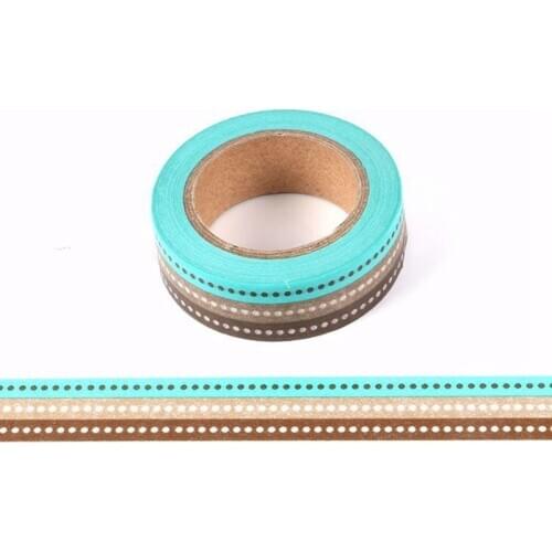 10pcs/lot Decorative Cute Christmas Dots Washi Tapes DIY Scrapbooking Sticker Adhesive Masking Tape Kawaii Papeleria Wholesale