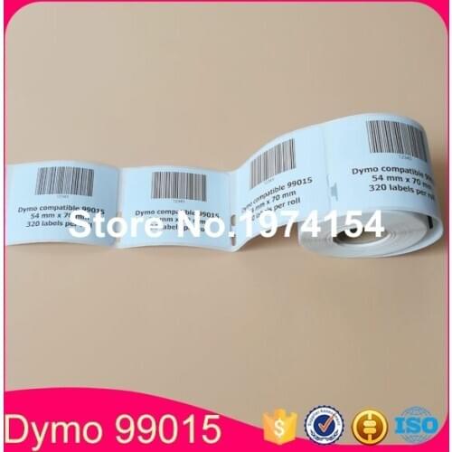 100 Rolls Dymo Label 99015 Compatible 450 Turbo 99015 labels 54 x 70 mm 320pcs Free Shipping