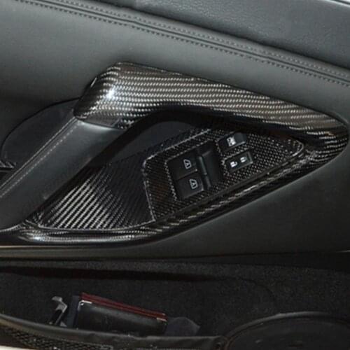 2Pcs Door Handle Cover Precise Inner Door Handle Strip for Nissan GT-R35 2008 2009 2010 2011 2012 2013 2014 2015 2016