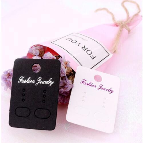 3.2x4.5cm 100pcs/lot Fashion Jewelry Earring Card Ear Studs Accessory Packing Dispaly Card Paper Earring Card Handmade Wholesale