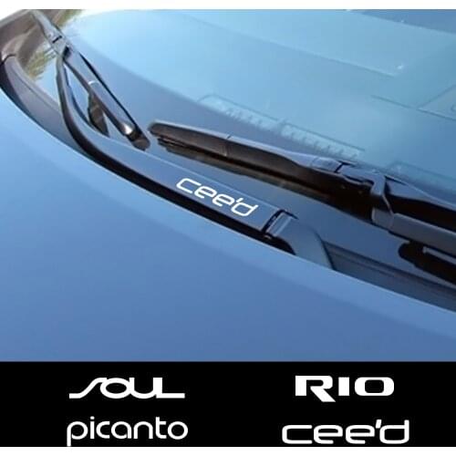 4PCS Car Window Wiper Stickers For Kia Sportage 3 4 QL Rio 3 4 K2 Optima Sorento Picanto Ceed Forte Cadenza K9 Soul Accessories