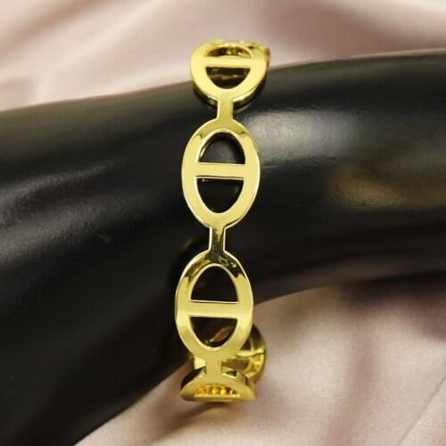 5Pcs Gold color Bangle open metal Bracelet Hollow bangle Women jewelry Geometric Women bangle 8456