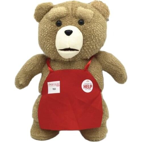 50CM 0.6KG Big Movie Teddy Bear Teds Shirt Bow Soft Plush Stuffed Animal Doll Pillow Toy