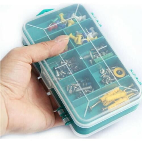 8 Slot Plastic Storage Case for Screws Threads Bolts Nails Nuts Parts Durable Box Tools EIG88