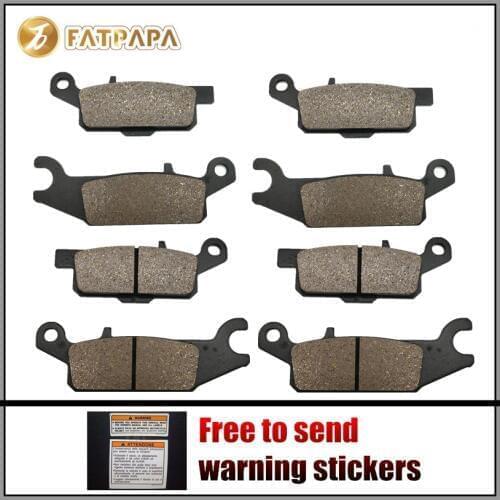 Motorcycle Accessories F + FL + FR + R Brake Pads Set for YAMAHA 700 YFM Grizzly YFM700 2008 2009 2010 2011 2012 2013 2007-2014