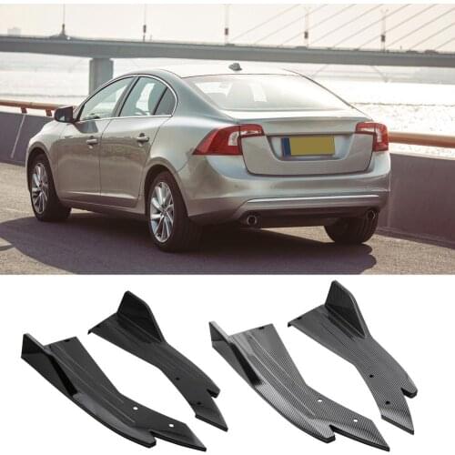 Car Rear Bumper Lip Winglets Side Skirt Splitters Spoiler Lips Wing Trim Bumper Splitter Auto Decorative Pretective Guards