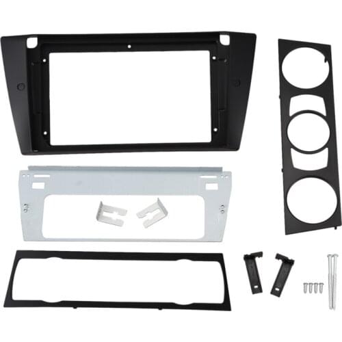 Car Radio Fascia For-BMW E90 E91 9 Inch Stereo DVD Player Dashboard Kit Face Plate