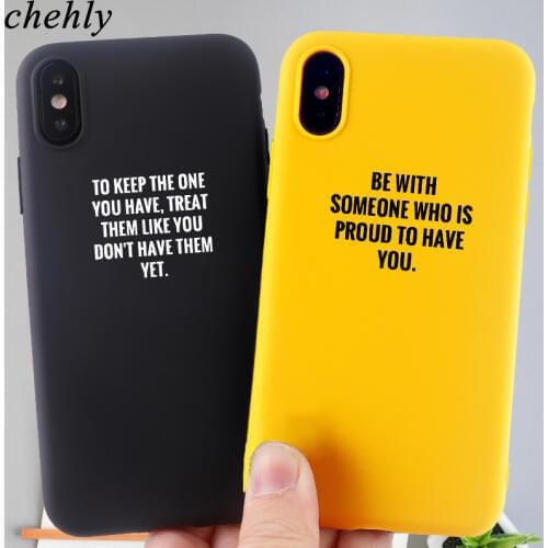 Cell Phone Case for IPhone 6s 7 8 11 Plus Pro X XS MAX XR Fashion Words Cases Soft Silicone Fitted TPU Back Accessories Covers
