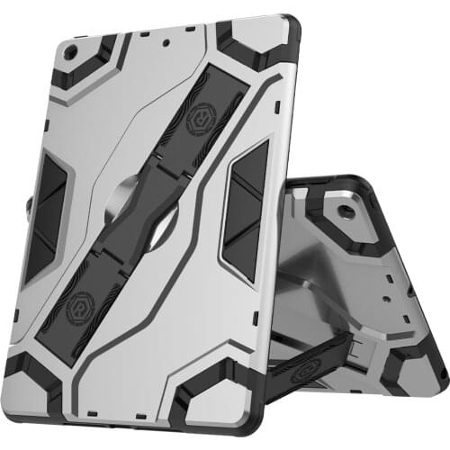 For Apple iPad 9.7" 2017 2018/10.2" 2019 2020 /Air 2 mini 1 2 3 4 5 Case Shockproof Armor Portable Hand Strap Stand Tablet Cover