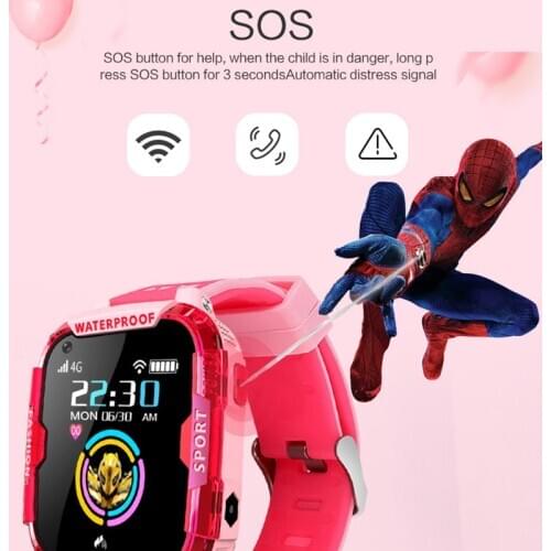 Kids Smart Watch GPS LBS Tracker WIFI SOS Unwear Alarm Phone Call 4G Smart Watches Children HD Video Call Baby Watch Gift PK T19