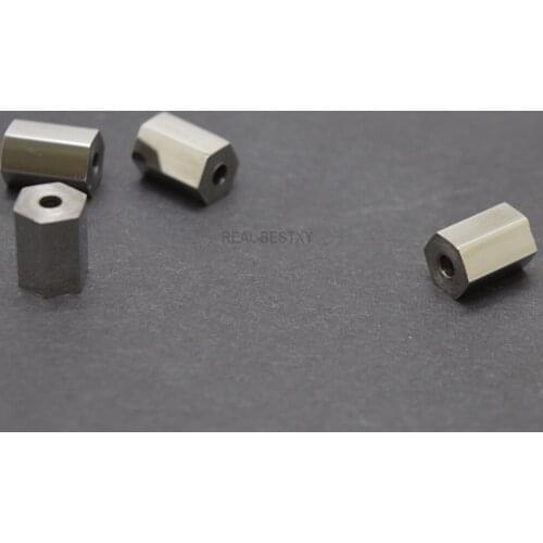 10pcs/Lot Engrave Logo Hexagonal Loose Beads DIY Bracelet Making Accessories Fashion Jewelry Discovery Materials Hexagon Beads