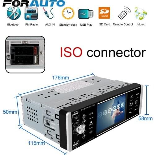 Intelligent AI Voice Touch Car Radio 1Din 5.2 Inch Mp5 Player RDS AM FM 3-USB Bluetooth Bidirectional Interconnection