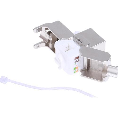 HOT SALE Keystone Cat6A Shielded FTP Metal Module Network Keystone Jack Connector Adapter