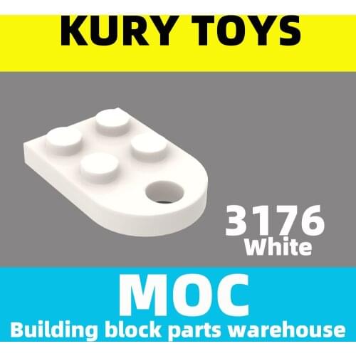 Kury Toys DIY MOC For 3176 Building block parts For Plate, Modified 3 x 2 with Hole