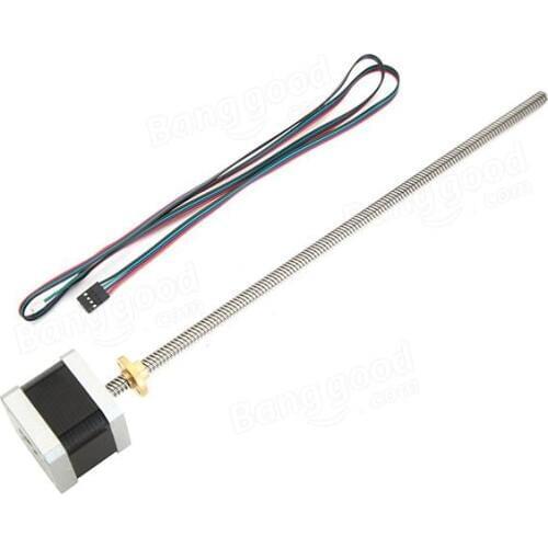 42 Lead Screw Linear Stepper Motor 1.5A 40mm 300mm Rod For 3D Printer