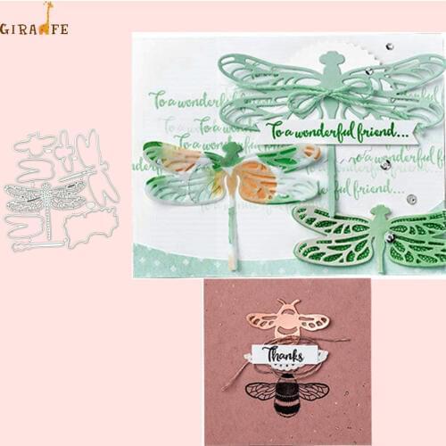 Metal Cutting Dies Insect Scrapbooking Stencil butterfly bees DIY Paper Card Decorative Embossing Die Cut Craft Dies New 2019