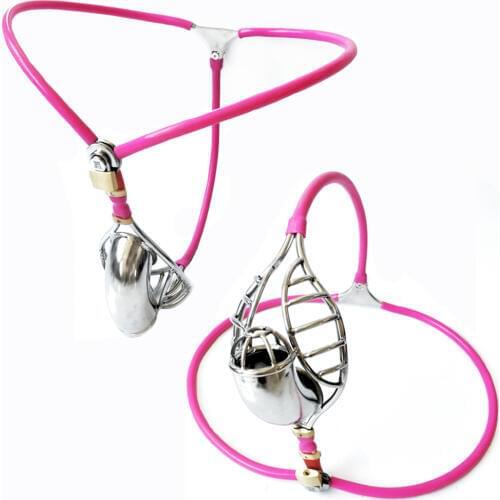 Manyjoy Male Chastity Model-T Belt Invisible Pants Stainless Steel Chastity Cage Metal Penis Ring Cock Cages Sex Toys Bdsm Lock