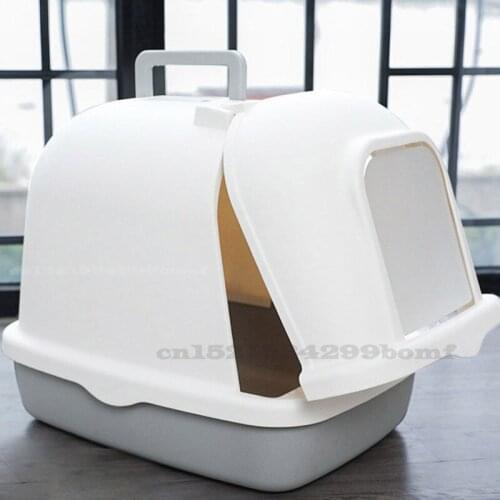 Fully Enclosed Cat Litter Basin Double-layer Toilet Drawer Deodorant Large Oversized Extra Large Cat Litter Tray Anti-splash