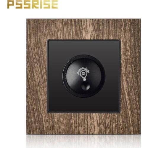 Indoor lighting bulb dimmer 16A fan speed switch wood grain panel rotation setting 15w-300w
