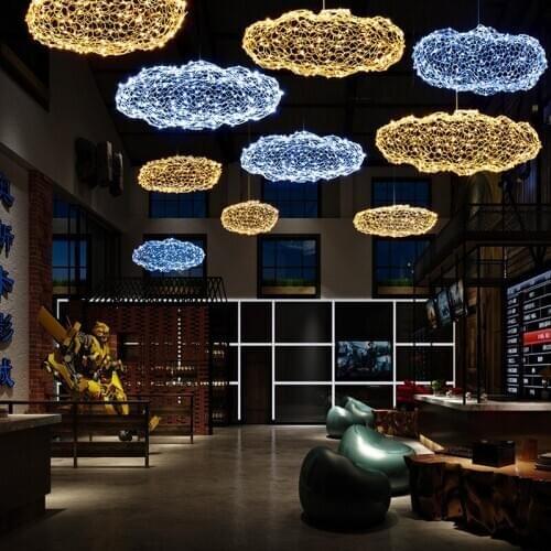 Modern Cloud Pendant Lights Led Pendant Lamp Living Room Hotel Lobby Restaurant Bar Firefly Indoor Lighting Suspension Luminaire