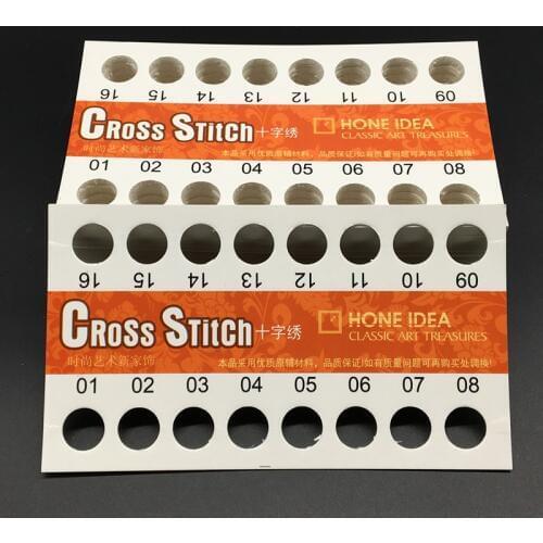 10 pcs 01~16 big holes thread pad paper floss organizer plate sheet for cross x stitching sewing DIY tool craft needlework set