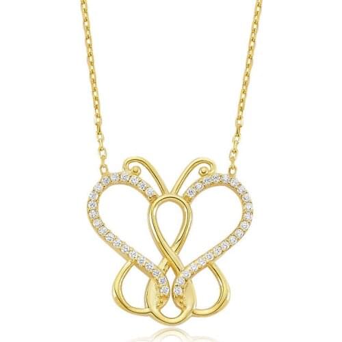 Tevuli 925 Sterling Silver Infinity Butterfly Lady Necklace