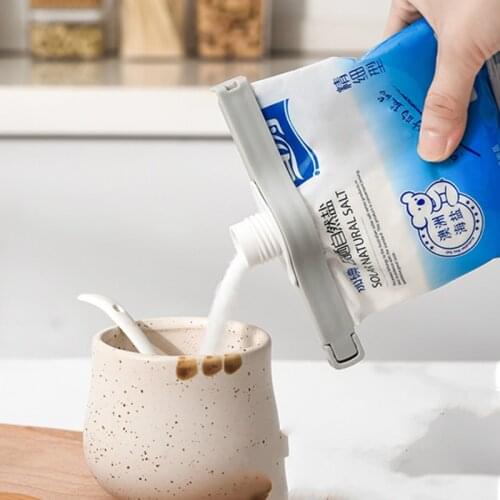 1pc Kitchen Seal Up Moisture-proof Food Bag Sealing Clip Double Clasp Screw Cap Fresh Keeping Bag Sealing Clip Kitchen Tools