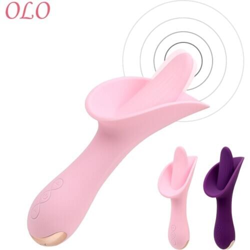 OLO 10 Mode Female Masturbator Adult Sex Products Clitoris Stimulator Oral Sex Massager Sex Toys for Women Tongue Vibrator
