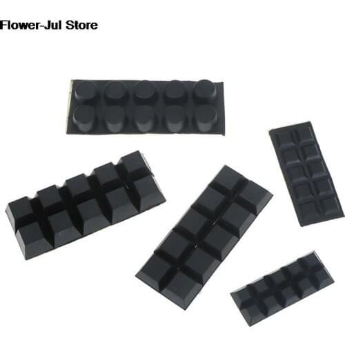 10pcs Audio Speaker Amplifier Shock Absorber Feet Pad Vibration Absorption Rubber Anti-shock Self-adhesive