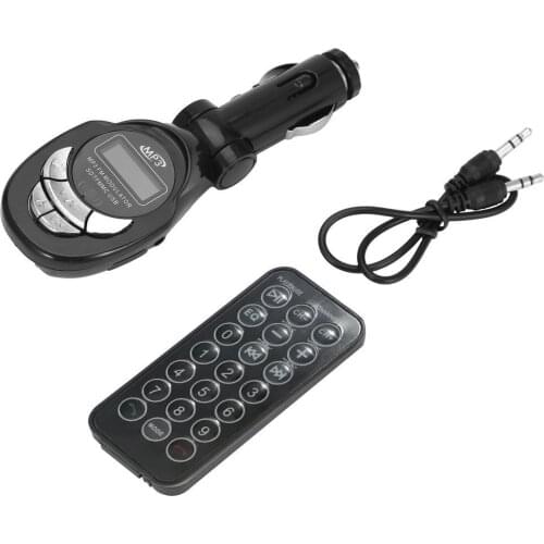 2017 New Hot Car MP3 Player Wireless FM Transmitter Modulator USB CD MMC Remote 206 FM channelsDrop shipping&Wholesale