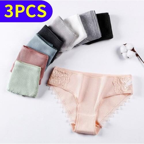 3pcs Women panties Cotton female underwear sexy tanga Lingerie bragas sexy lingerier calcinha seamless breeches briefs Panty
