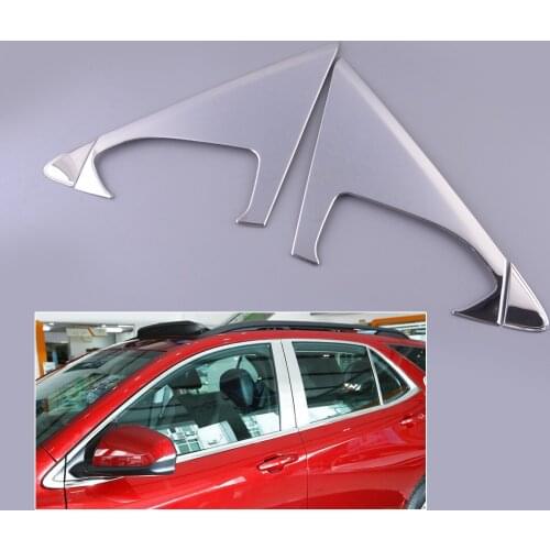 4Pcs/Set Chrome Car Window Front Triangle Cover Trim Stainless Steel Fit For Chevrolet Equinox 2018 2019 2020