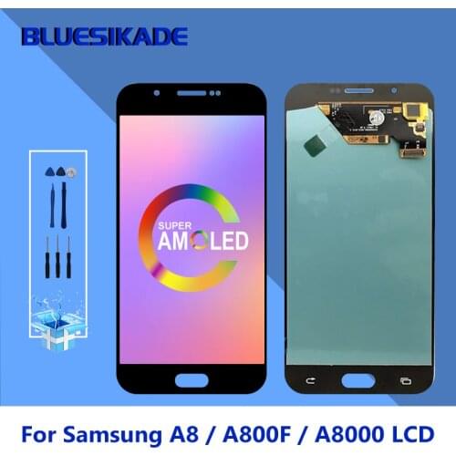 5.7" Super AMOLED For Samsung Galaxy A8 A800 LCD Display Touch Screen Digitizer For SM-A8000 SM-A800F Replacement Parts