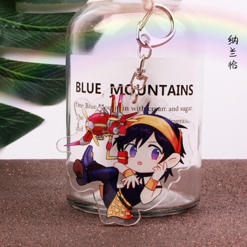 Anime Jojo Bizarre Adventure Cosplay Key Chains Holder Fashion toys gifts Cartoon Jotaro Kujo Figure Keychains Keyrings Jewelry