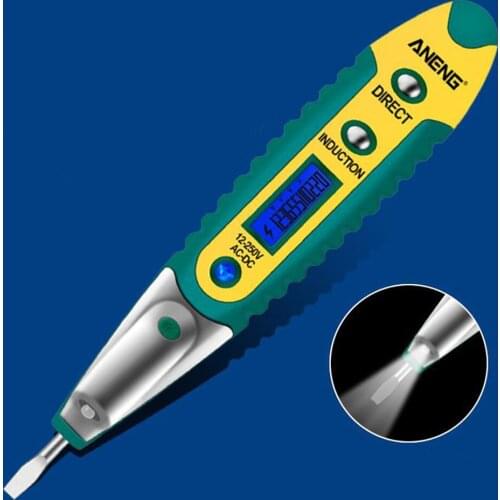 1pcs Digital Test Pencil Tester Electrical Voltage Detector Pen LCD Display Screwdriver 12~250V For Electrician Tools Hot