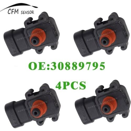 4pcs New 30889795 MAP Intake Manifold Pressure Sensor For Renault Opel Mitsubishi Volvo