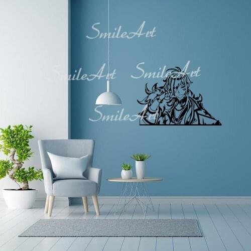 Diy Genshin Vinyl Wallpaper Roll Furniture Decorative Kids Room Nature Decor Removable Decor Wall Decals