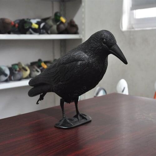 Simulation Black Crow Raven Bird Repellent Pest Control PigeonRepellent Garden Decoration Outdoor Decoracion Jardin Exterior