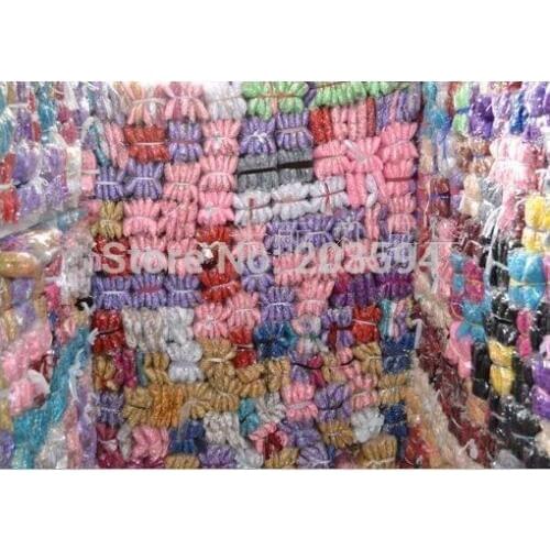 JKDJ! ,Random Mix Colors Jewelry Packing Drawable Organza Bags 7x9cm