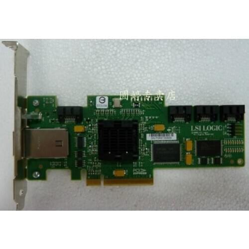 Avago LSI SAS 3444E-R 8 port HBA JBOD SFF8088 SATA x4 MiniSAS 3Gb PCI-E X8 Controller Card