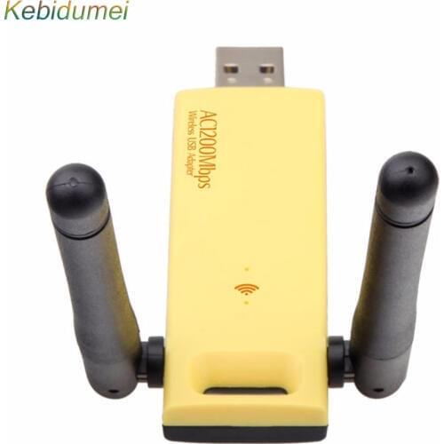 Kebidumei 1200Mbps Dual Band 2.4Ghz Adapter WD-4602AC Wireless RTL8812 USB Adapter Chipset Aerial Dongle Mini USB Network Card